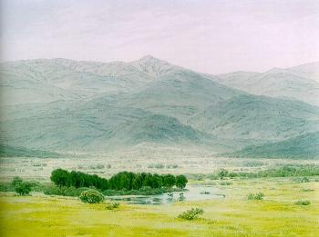 Caspar David Friedrich : Landscape in the Riesengebirge